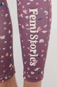 Femi Stories Legginsy Diso Pink Hearts DISO.PNK.HRTS fioletowy