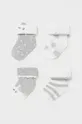 серый Mayoral Newborn - Детские носки (4-PACK) Для девочек