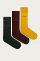 burgundské Calvin Klein - Ponožky (3-pak) Pánsky