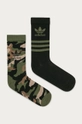 czarny adidas Originals - Skarpetki (2-pack) GN3092 Męski