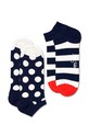Happy Socks - Skarpetki Big Dot Stripe (2-PACK) skarpetki krótkie biały BDS02.6500.M
