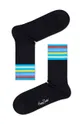 Happy Socks - Ponožky Colour Cuff 3/4 Crew čierna