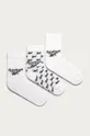 biela Reebok Classic - Ponožky (3-pak) GG6682 Unisex