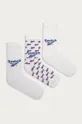 biela Reebok Classic - Ponožky (3-pak) GG6684 Unisex