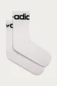 white adidas Originals socks (3-pack) Unisex