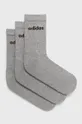 γκρί Κάλτσες adidas (3-pack) Unisex