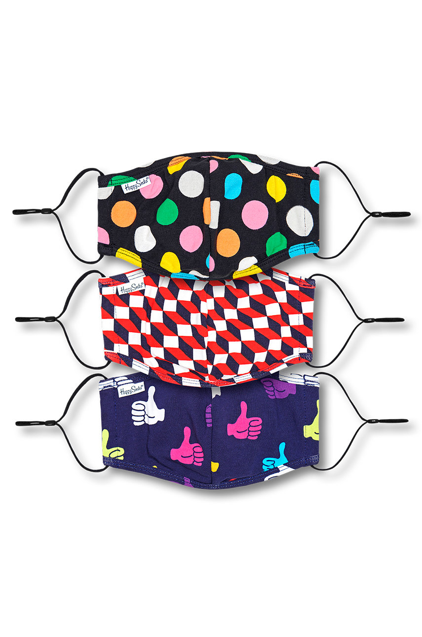 Happy Socks - Ochranná rouška pro opakované použití (3-PACK)