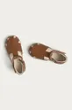 коричневий Дитячі замшеві сандалі Mrugała