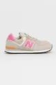 sivá Topánky New Balance GC574ME2 Chlapčenský