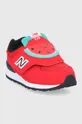 Detské topánky New Balance IV574FRR červená