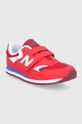 Detské topánky New Balance YV393BBP červená