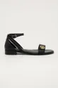 čierna Kožené sandále Liu Jo Dámsky