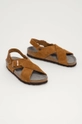 Semišové sandále Birkenstock hnedá