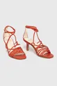 Kožené sandále Vagabond Shoemakers Amanda červená