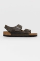 zelená Kožené sandále Birkenstock Dámsky