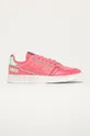 рожевий adidas Originals - Шкіряні черевики Supercourt Жіночий
