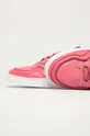 рожевий adidas Originals - Шкіряні черевики Supercourt