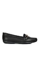 Geox - Δερμάτινα μοκασίνια D ANNYTAH MOC A φλατ μαύρο D84BMA.00043.ANNYTAH