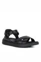 Geox - Kožené sandále čierna