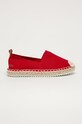 Big Star - Espadryle tekstylny czerwony HH274494