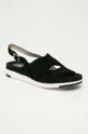 Big Star - Semišové sandále čierna