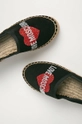 čierna Love Moschino - Semišové espadrilky