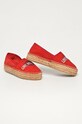 Love Moschino - Semišové espadrilky JA10023G1CIF0500 červená SS21