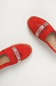 Love Moschino - Espadryle zamszowe czerwony JA10023G1CIF0500