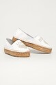 Love Moschino - Espadryle skórzane JA10043G1CIA0100 biały SS21