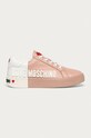 Love Moschino - Кожаные Кроссовки кожа розовый JA15123G1CIA160A