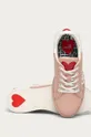 ružová Love Moschino - Kožená obuv