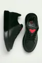 fekete Love Moschino bőr cipő