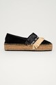 Love Moschino Espadryle płaski czarny JA10403G0CJG0000