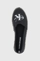 Espadrilky Calvin Klein Jeans čierna YW0YW00037BDS