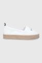 biały Calvin Klein Jeans Espadryle YW0YW00037YAF Damski