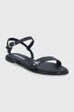 Kožené sandále Calvin Klein Jeans YW0YW00117BDS čierna SS21