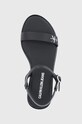 Kožené sandále Calvin Klein Jeans čierna YW0YW00117BDS