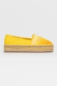 żółty Tommy Hilfiger Espadryle FW0FW05640 Damski