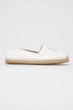 biały Tommy Hilfiger - Espadryle skórzane FW0FW05653 Damski