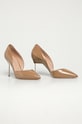 Kurt Geiger London - Szpilki skórzane Bond 90 BOND.90.24 beżowy SS21
