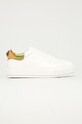 Kurt Geiger London ghete de piele Laney Eagle platformă alb LANEY.EAGLE.69