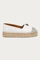 biały Kurt Geiger London - Espadryle skórzane Morella Eagle Damski