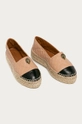 Kurt Geiger London - Espadryle skórzane Morella Eagle beżowy