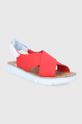 Kožené sandály Camper červená