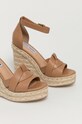 Obuwie Steve Madden Sandały skórzane SM11000977 brązowy