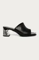 črna Karl Lagerfeld usnjeni sandali Ženski