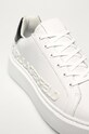 Karl Lagerfeld - Kožená obuv biela KL62210.011