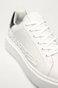 biały Karl Lagerfeld - Buty skórzane KL62210.011