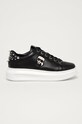 Karl Lagerfeld Buty skórzane KL62529.000 platforma czarny KL62529.000