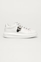 Karl Lagerfeld - Кожени обувки платформа бял KL62530.01W
